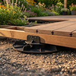 Bases de montaje 20/30 mm para terraza de madera - Jouplast