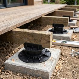 Piede d'appoggio 20/30 mm per terrazza in legno o composito - B20 - Vérindal