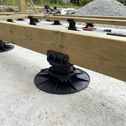 Piede d'appoggio 40/50 mm per terrazza in legno o composito - B40 - Vérindal