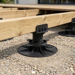 Piede d'appoggio 50/70 mm per terrazza in legno o composito - B50 - Vérindal