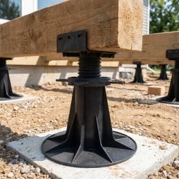 Piede d'appoggio regolabile da 160 a 230 mm per terrazza in legno o composito - B150 - Vérindal