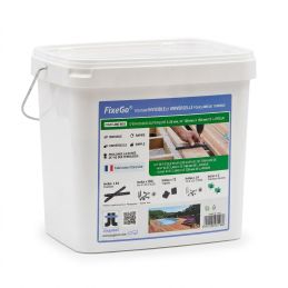 Sistema di fissaggio invisibile Fixego Jouplast - Per doghe in legno di spessore superiore a 25 mm