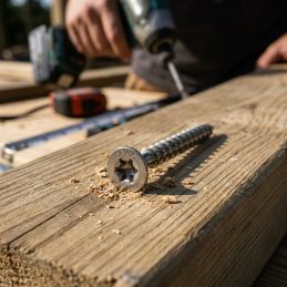 100 stainless steel A2, 5 x 60 mm screws, partially threaded, countersunk head T-STAR + T20, 4CUT - SPAX