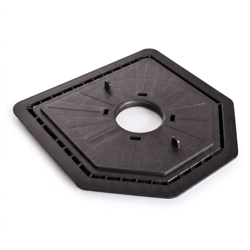 Paving plate for terrace pedestal - 218x218 mm - CLEMAN range - Jouplast