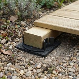Plot de terrasse fixe 10 mm lambourde - Solidor
