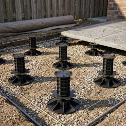Plot de terrasse dalle de 23 à 308 mm - Avec/Sans Sticksol ou Cale amortisseur - Sticksol