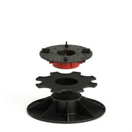 Plot de terrasse dalle réglable par le dessus - 43 à 325 mm- Avec/Sans cale amortisseur - Solidor