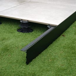 Profilé de finition aluminium - Noir - Solidor