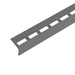 Profilé de finition aluminium - Gris clair - Solidor