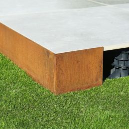 Profilé d'angle sortant - Acier corten - Solidor
