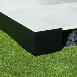Plaque de liaison pour profil de finition - Noir - Solidor