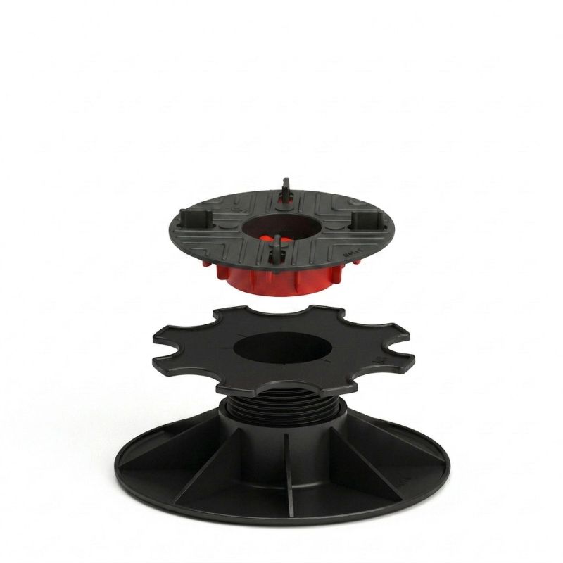 Plot de terrasse dalle autonivelant de 43 à 328 mm - Avec/Sans Cale amortisseur - Solidor