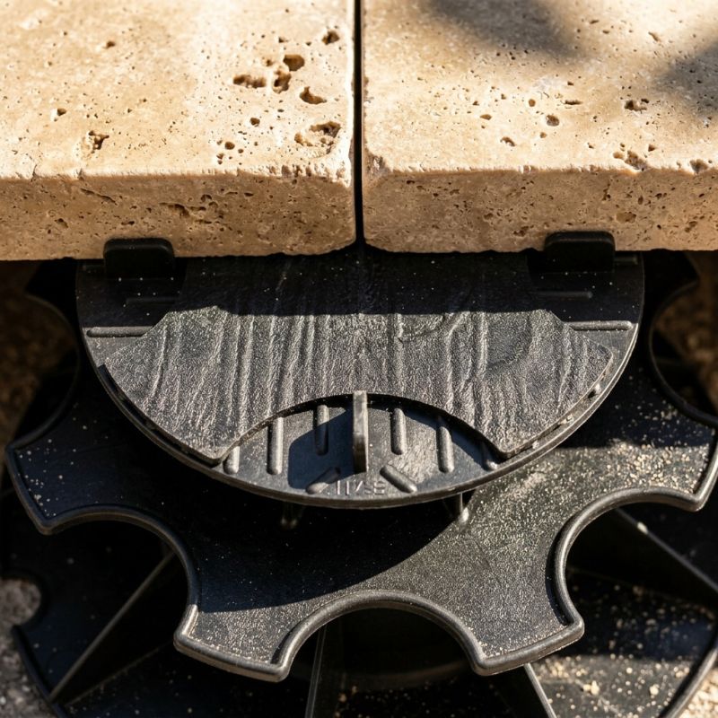 Tête de plot dalle - Joint 3 mm - Avec Sticksol - Solidor