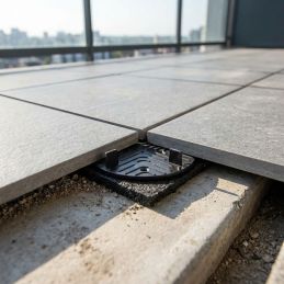 Plot de terrasse fixe 10 mm dalle - Solidor