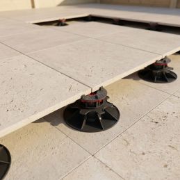 Plattenlager 43 bis 460 mm – Ohne Dämpfungsunterlage – Selbstnivellierend – Einstellung von oben – Solidor