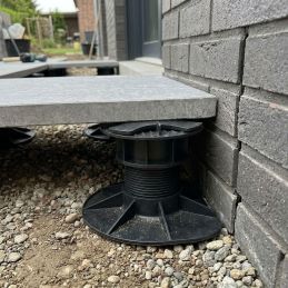 Demi plot de terrasse dalle de 35 à 350 mm - Avec cale amortisseur - Solidor