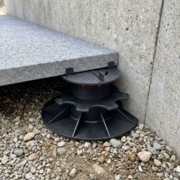 Demi plot de terrasse dalle de 23 à 440 mm - Sans cale amortisseur - Solidor