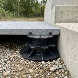 Demi plot de terrasse dalle de 23 à 440 mm - Sans cale amortisseur - Solidor