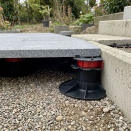 Plot de terrasse dalle 43 à 460 mm - Sans cale amortisseur - Autonivelant -Réglable par dessus - Solidor