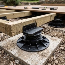 Overbridge 10 mm for wooden terrace pedestal - RB10 mm - Vérindal