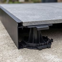 Kit di fissaggio per finiture laterali terrazza - Nero - Vérindal+