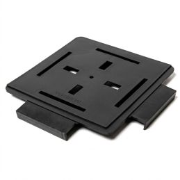 Plaque à dalle pour plot terrasse - Noir - Vérindal