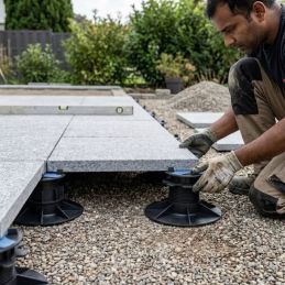 Demi plot de terrasse dalle de 35 à 350 mm - Avec Sticksol - Solidor