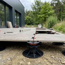 Plot de terrasse dalle de 43 à 460 mm - Sans Cale amortisseur - Réglable par le dessus - Solidor