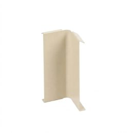 Conector de ángulo interior para perfil de acabado clipsable – Blanco Perla RAL 1013