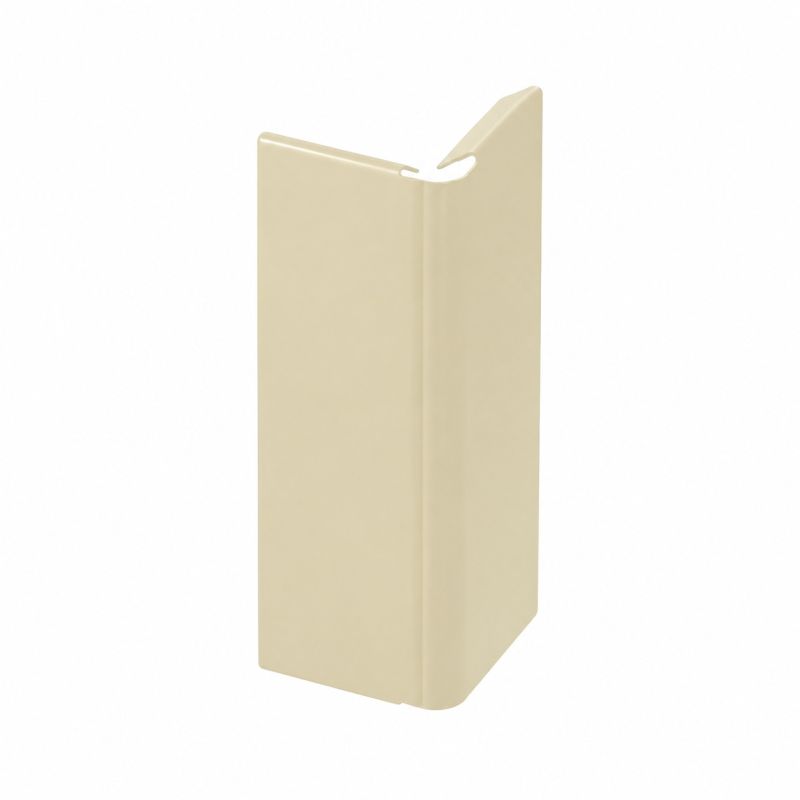 Jonction angle sortant pour profilé clipsable Blanc Perle RAL1013 - Jouplast