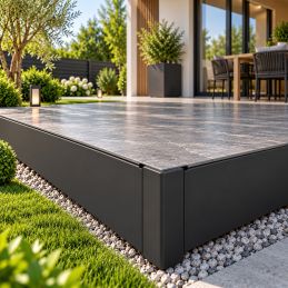 Jonction droite Laqué Anthracite