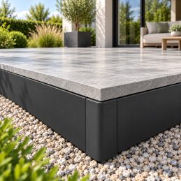 Jonction droite Laqué Anthracite