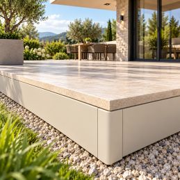 Jonction droite Blanc Perle RAL1013 - Jouplast