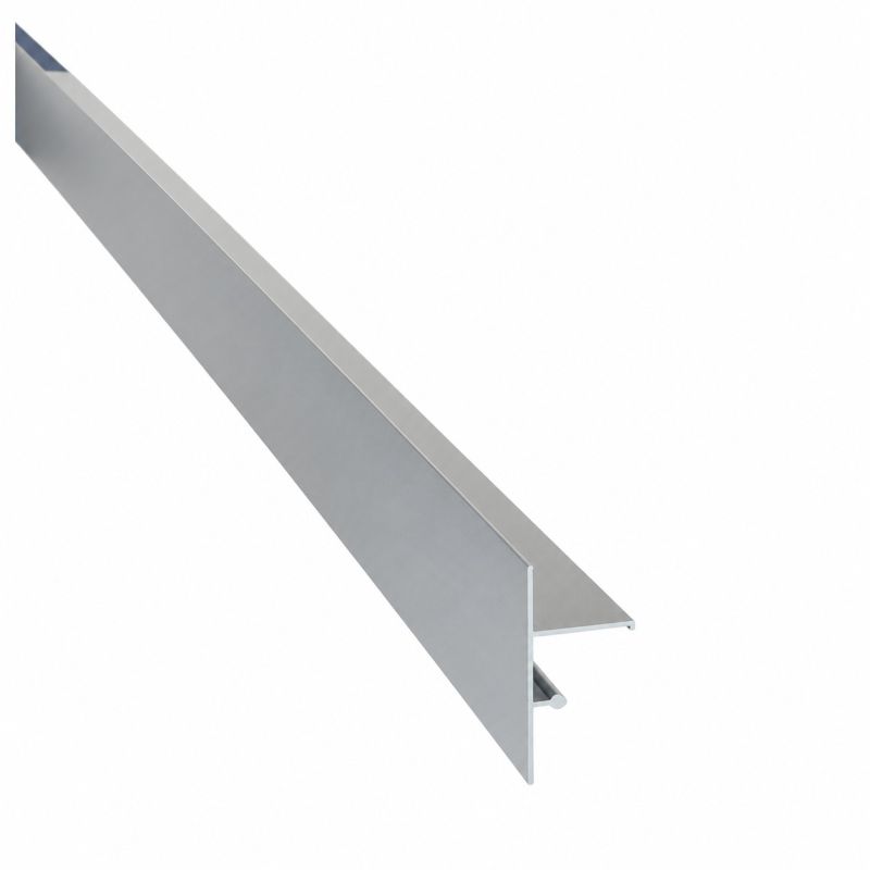 Profilé de finition clipsable Laqué Gris Aluminium