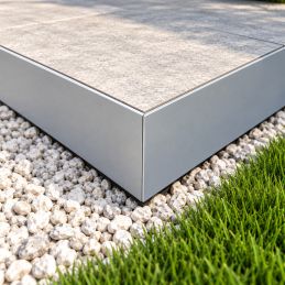 Profilé de finition clipsable Laqué Gris Aluminium