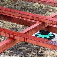 Travetto in legno per terrazze su supporti | Plots Discount