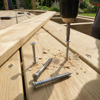 Tornillos de acero inoxidable para terraza de madera | Plots Discount