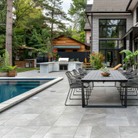 Baldosa de gres cerámico exterior: terraza y jardín duradero | Plots Discount