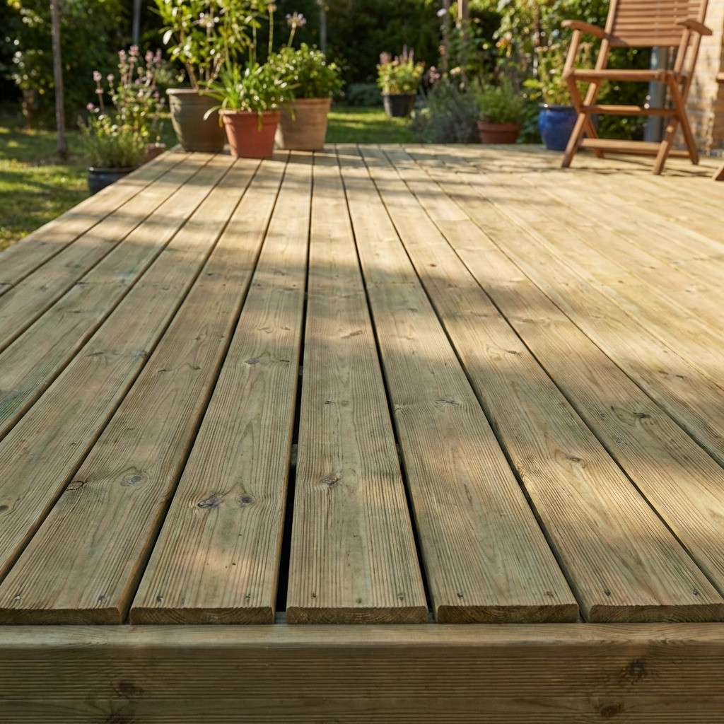 Finition bordure terrasse bois