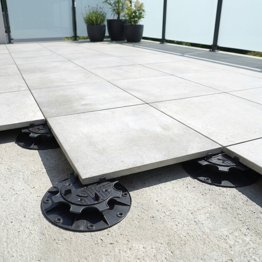 Plot terrasse carrelage